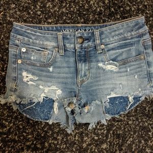 American Eagle distressed shorts